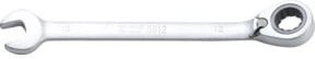 BGS Ratschenring-Maulschlüssel 6612 umschaltbar aus Chrom-Vanadium in Silber, Schlüsselweite 12 mm - Bild 1