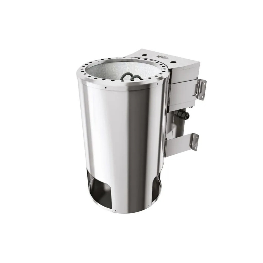 Karibu Bio-Combi Saunaofen in Silber aus Edelstahl mit 3,6 kW für externe Steuerung - Bild 2
