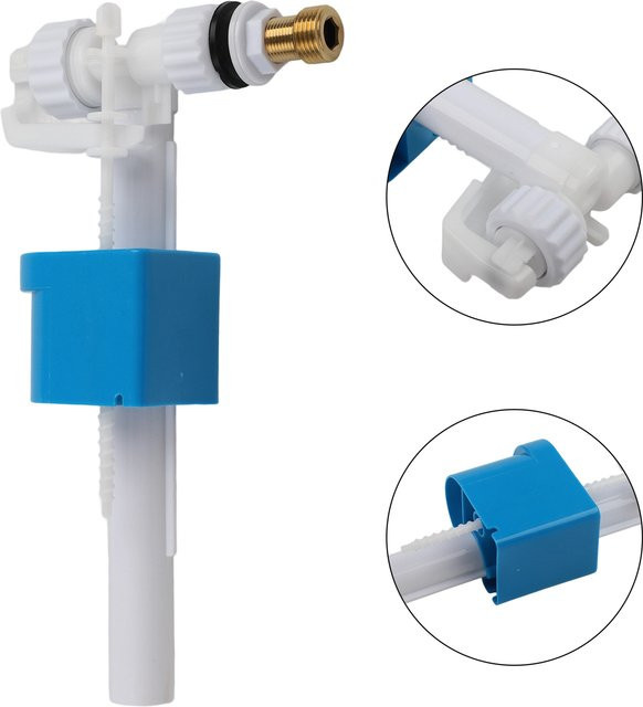 LEENKEA Zisterne Füllventil aus Messing mit G3/8 und G1/2 Zoll Anschluss für WC Wasser Tank Zubehör - Bild 1