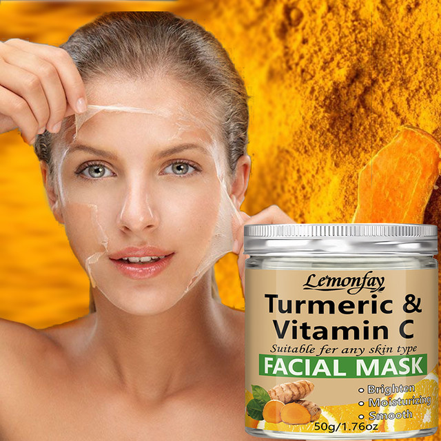 Lemonfay Kurkuma & Vitamin C Gesichtsmaske, 50g - Bild 1