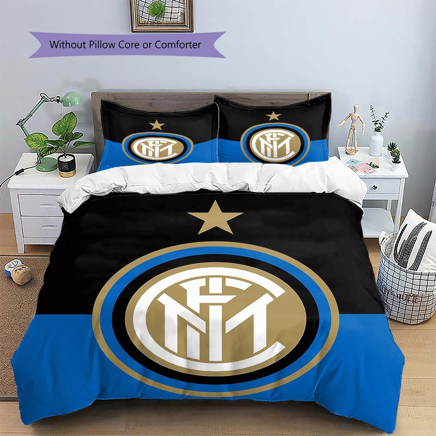 FC Internazionale Milano Bettwäsche Set mit Reißverschluss, 1 Bettbezug und 2 Kissenbezüge, B/H: 200 x 220 cm - Bild 3