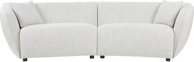 Vente-unique Sofa Lucamo Beige Stoff mit Holzrahmen Breite: 248 cm - Bild 1