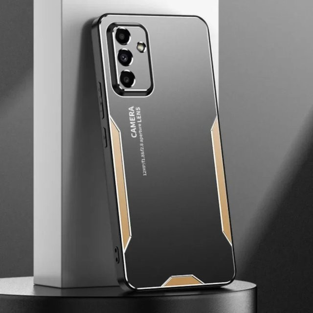Luxuriöse Handyhülle aus Aluminiumlegierung in Matt-Optik für Samsung Galaxy S26 S25 S24 S23 Ultra Plus FE und A-Serie in Schwarz oder Rot - Bild 1