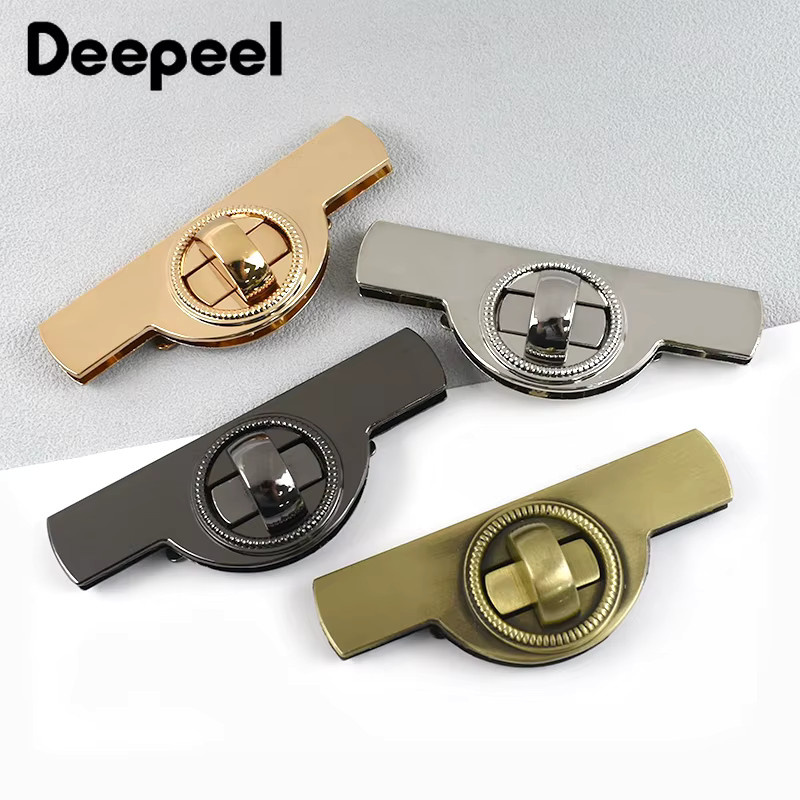 Deepeel Metall Twist-Verschluss Gold für Handtaschen und DIY-Projekte - Bild 2