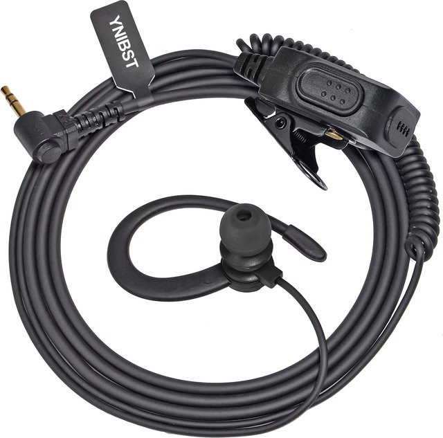 Motorola 1-poliger In-Ear Ohrhörer mit PTT-Mikrofon in Schwarz, kompatibel mit TLKR-T60 T61 T62 T80 T81 T82 T-92 H2O T80 Extreme und T82 Extreme - Bild 1