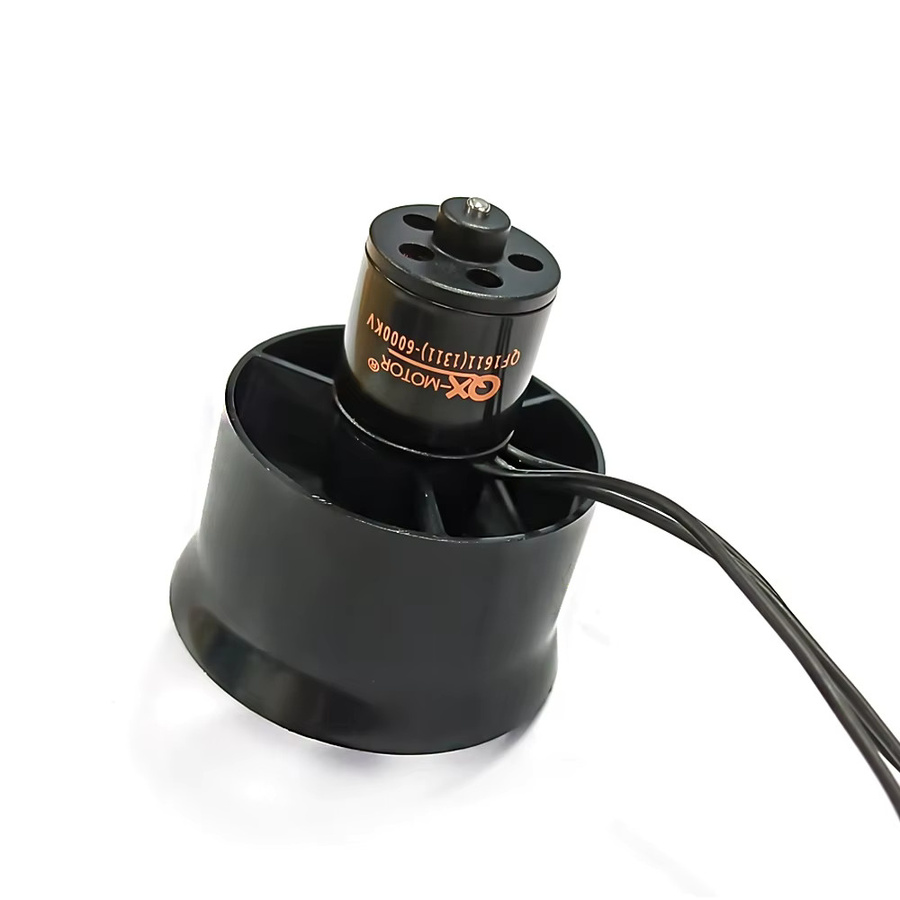 QX-Motor QF1611 Bürtenloser Motor mit 6 Flügeln, Kanal Fan, Schwarz - Bild 2