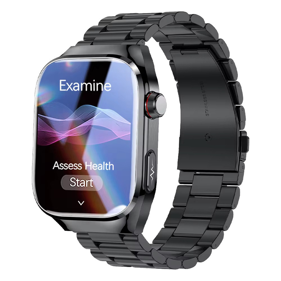 Smartwatch für Männer von yaocx in Schwarz mit EKG, PPG, Blutdruck- und Herzfrequenzmessung sowie Bluetooth-Anruffunktion - Bild 7