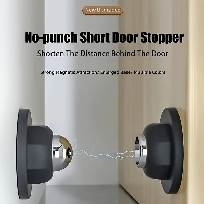 Magnetischer Türstopper von HappyhomeEE in Weiß zur Wand- oder Bodenmontage ohne Bohren - Bild 4