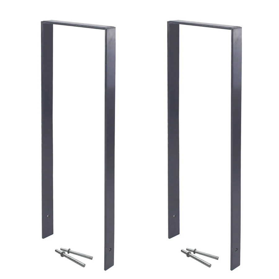 TRUTZHOLM 2x Fahrradanlehnbügel Typ U aus Flachstahl 13 mm in Anthrazit, B/H: 119 x 93 cm - Bild 2
