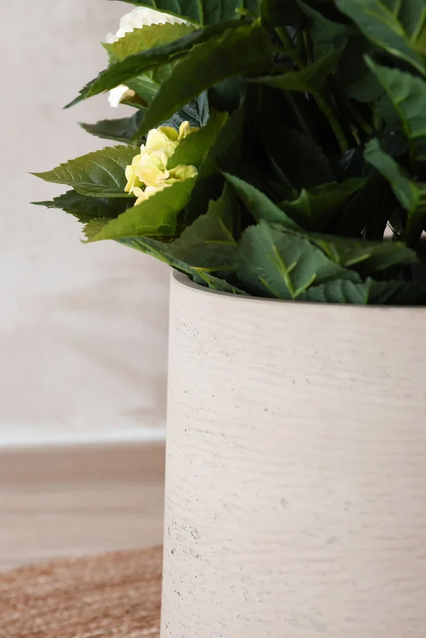 Blumentopf Talco von Aplanta in Beige, Keramik, B: 41 cm, H: 38 cm - Bild 2