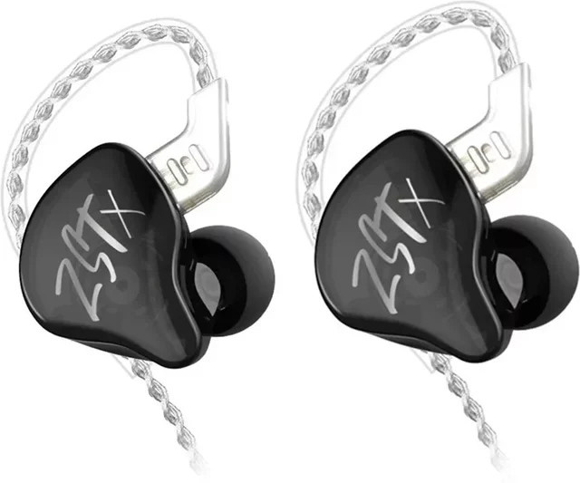 KZ ZSTX Hybrid-Treiber In-Ear-Kopfhörer mit Noise Cancelling und austauschbarem Kabel in Lila - Bild 1