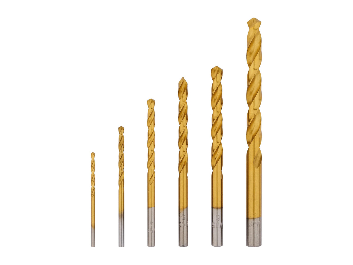 Parkside HSS-Bohrer-Set aus Stahl in Gold, 6-teilig - Bild 2