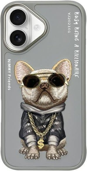 Nimmy Glasses Cooler iPhone 16 Hülle für Apple iOS in Grau - Bild 1