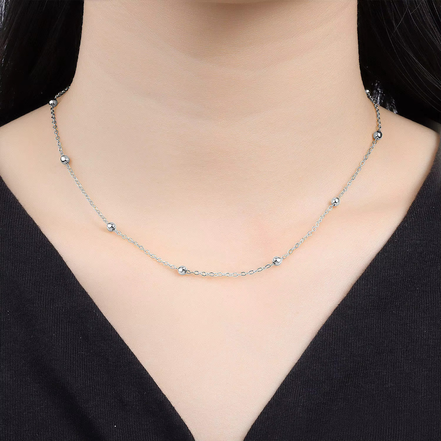 Orstarry Perlenkette, 925 Silber, Damen - Bild 2