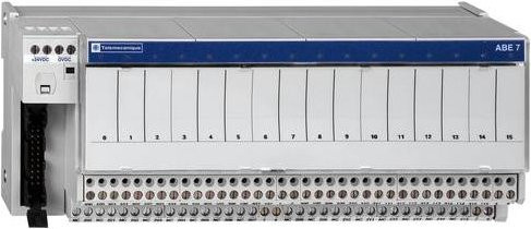 Schneider Electric ABE7R16T370 Klemmenblock mit Schraubanschluss in Grau - Bild 1