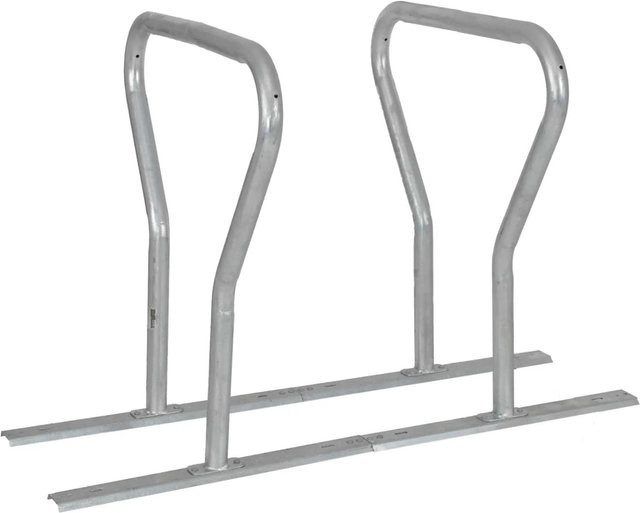 TRUTZHOLM Fahrradanlehnbügel für 4 Fahrräder aus Stahl, freistehend, B/T/H: 140 x 76 x 92 cm - Bild 1