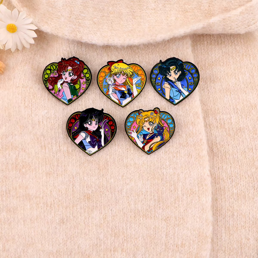 Bandai Brosche, Metall, Bunt, Damen - Bild 2