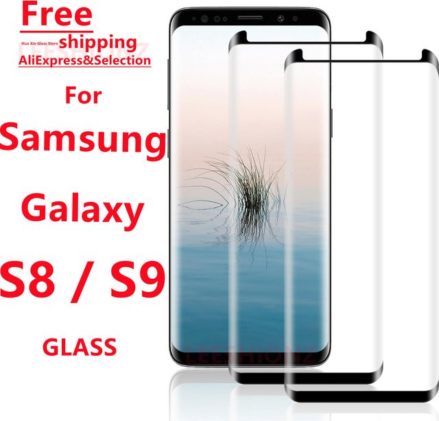 Displayschutzfolie aus gehärtetem Glas für Samsung Galaxy S8 und S9 in Transparent - Bild 1