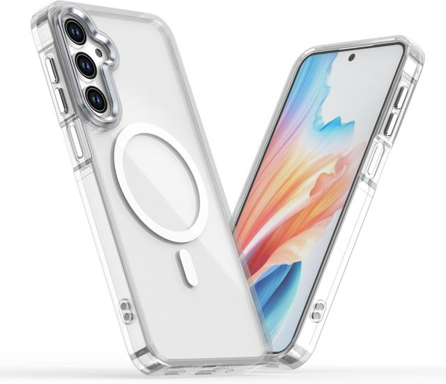Samsung Magnetische Klare Schutzhülle Kompatibel mit Galaxy A25 A05 A05S A55 A35 5G A15 Stoßfest mit MagSafe Funktion Transparent - Bild 1