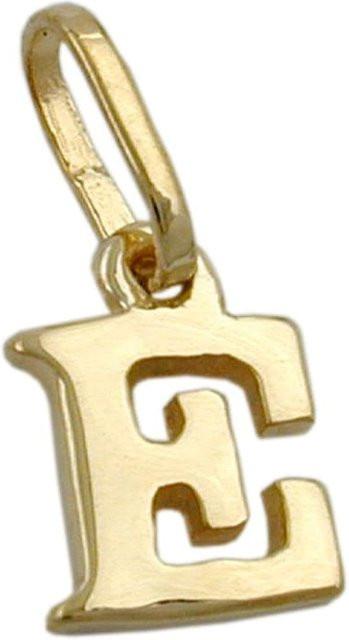 Gallay Anhänger Buchstabe E, 375 Gold, 8x5,5mm, Unisex - Bild 1