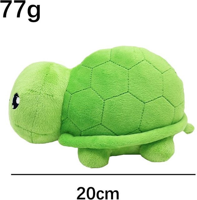 Yiran toy Cartoon Niedliche Grüne Schildkröte Plüschtier, 20cm, ab 14 Jahren - Bild 1