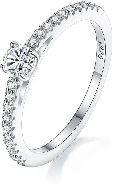 TY Ring, 925 Silber, Moissnaite, Damen - Bild 1
