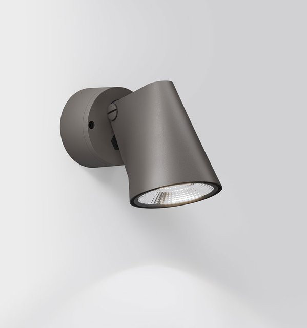 IP44.DE LED-Wandstrahler Stic in Braun mit warmweißem Licht (2700K) - Bild 1