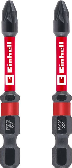 Einhell Impact Bit-Set mit Doppel-Torsion, 2-teilig, PZ2, rot, Stahl - Bild 1