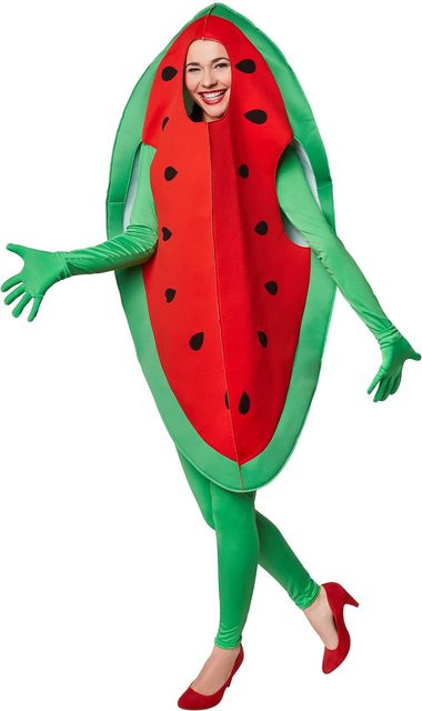 tectake Kostüm Wassermelone, Plüsch / Textil, Bunt / Mehrfarbig - Bild 1