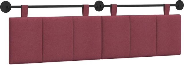 vidaXL Polsterpaneel Wandmontiert Weinrot Stoff B/H/T: 190 x 55 x 5 cm - Bild 1