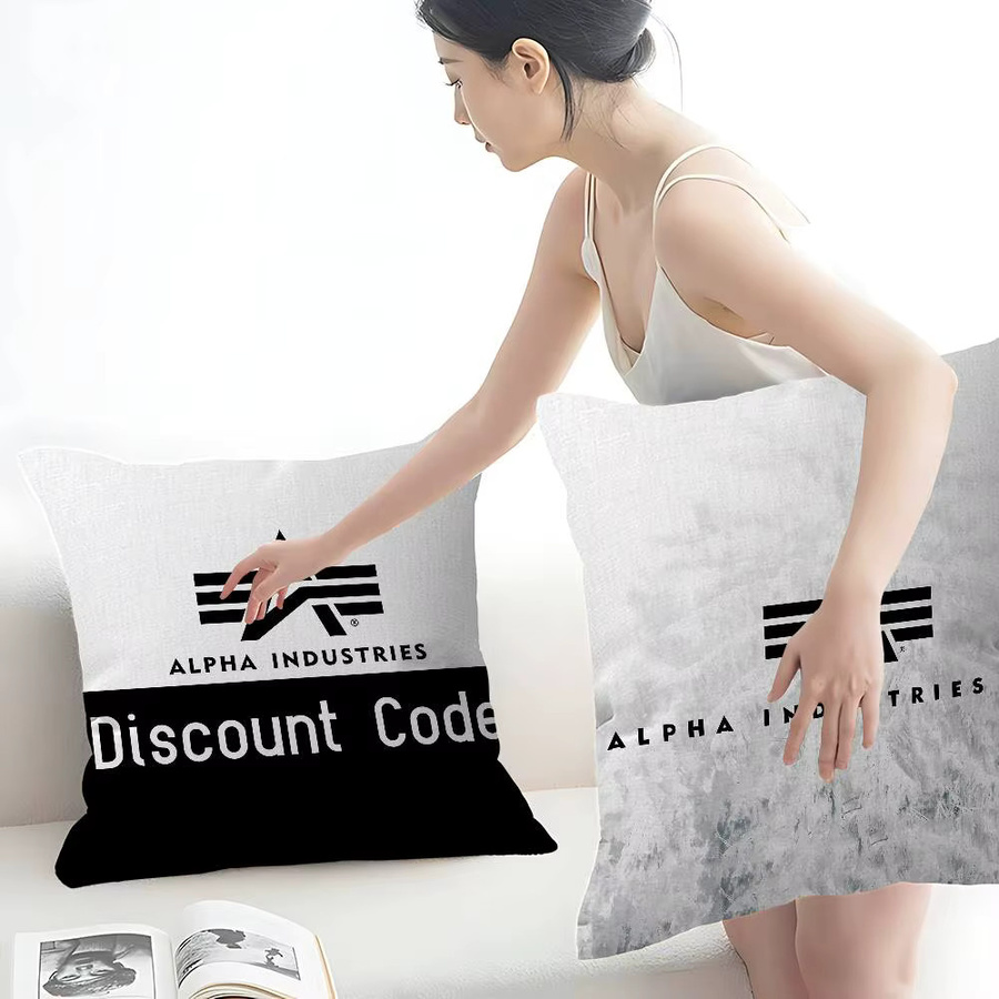 Alpha La Industries Kissenbezug mit Grafikdesign in quadratischer Form, B/B/H: 30 x 30 x 30 cm - Bild 2