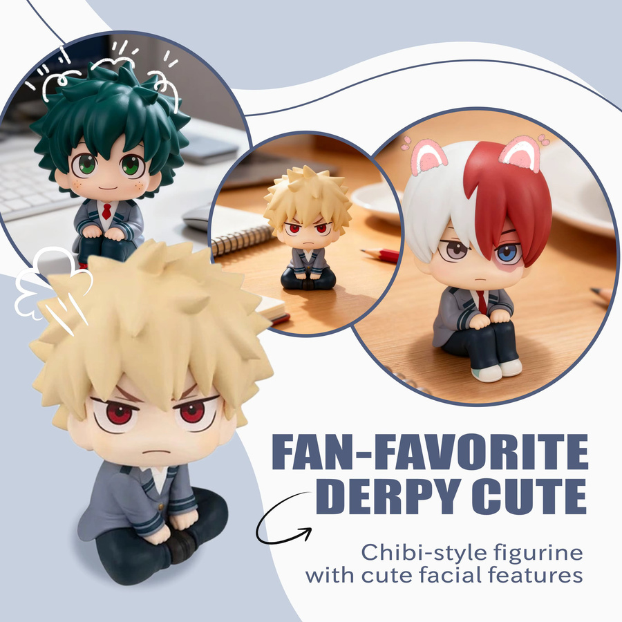 Bandai Chibi Academy Izuku Midoriya / Katsuki Bakugo / Shoto Todoroki, PVC-Figuren, Einzelfigur - Bild 2