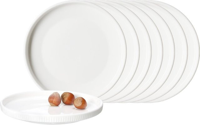 Ritzenhoff & Breker Beilagenteller Kelly Weiß 8er Set Durchmesser: 15 cm - Bild 1
