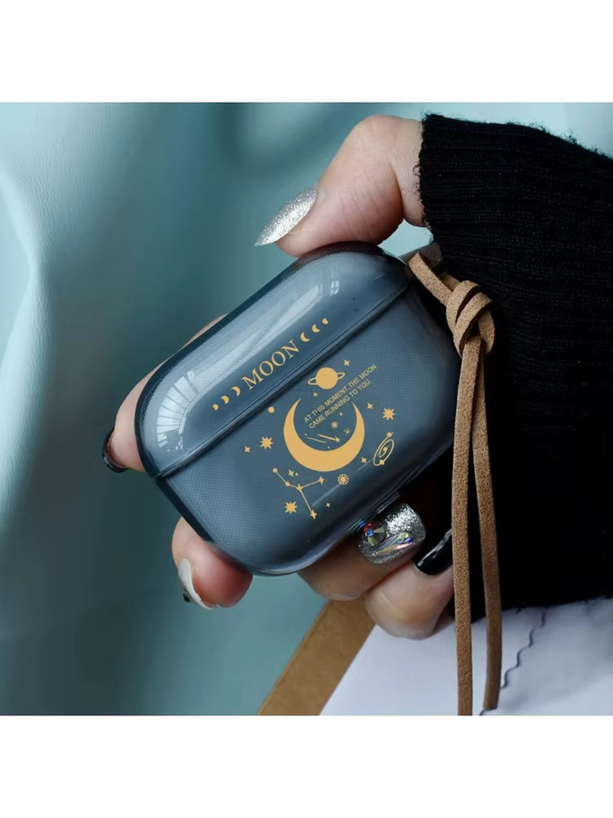 Silikonhülle für Apple AirPods in Sternenhimmel-Optik, transluzente Schutzhülle für AirPods 4, AirPods Pro 2, AirPods 3 und AirPods 1 - Bild 5
