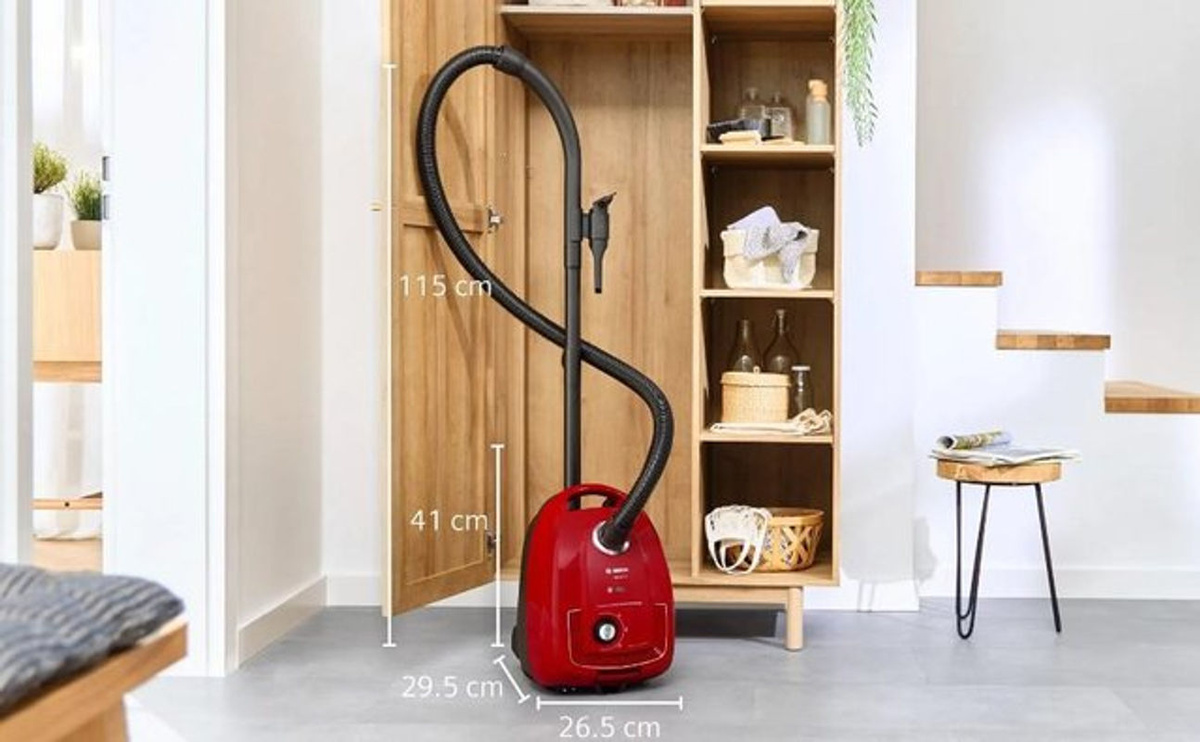 Bosch Serie 4 BGD38RD1H Bodenstaubsauger mit Beutel in Rot - Bild 2