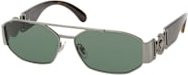 Versace VE 2287 Sonnenbrille Aviator, Metall, grau, grün, Herren - Bild 1