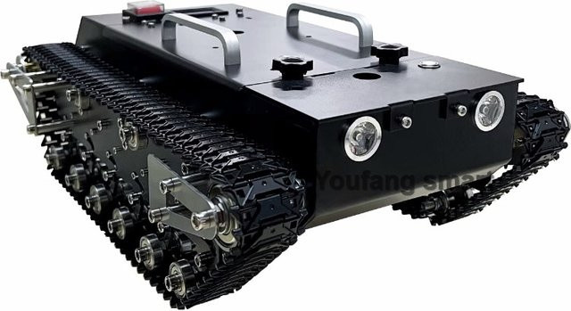 YoufangSmart RC Tank Chassis, Metall, Fahrzeuge, Schwarz - Bild 1