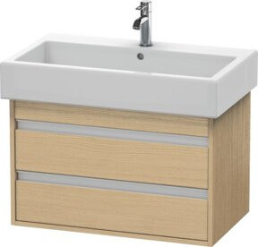 Duravit Waschtischunterschrank Ketho wandhängend in Beige mit 2 Schubladen, B/T/H: 75 x 44 x 48 cm - Bild 1