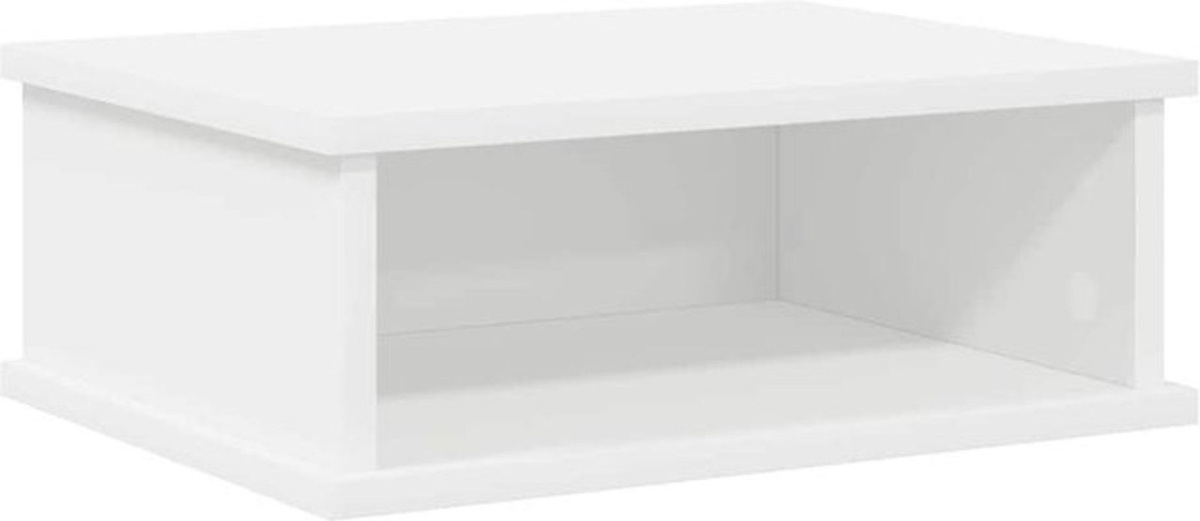 Modern minimalistischer Nachttisch vidaXL aus Holzwerkstoff in Weiß, B/T/H: 40 x 31 x 15 cm - Bild 1