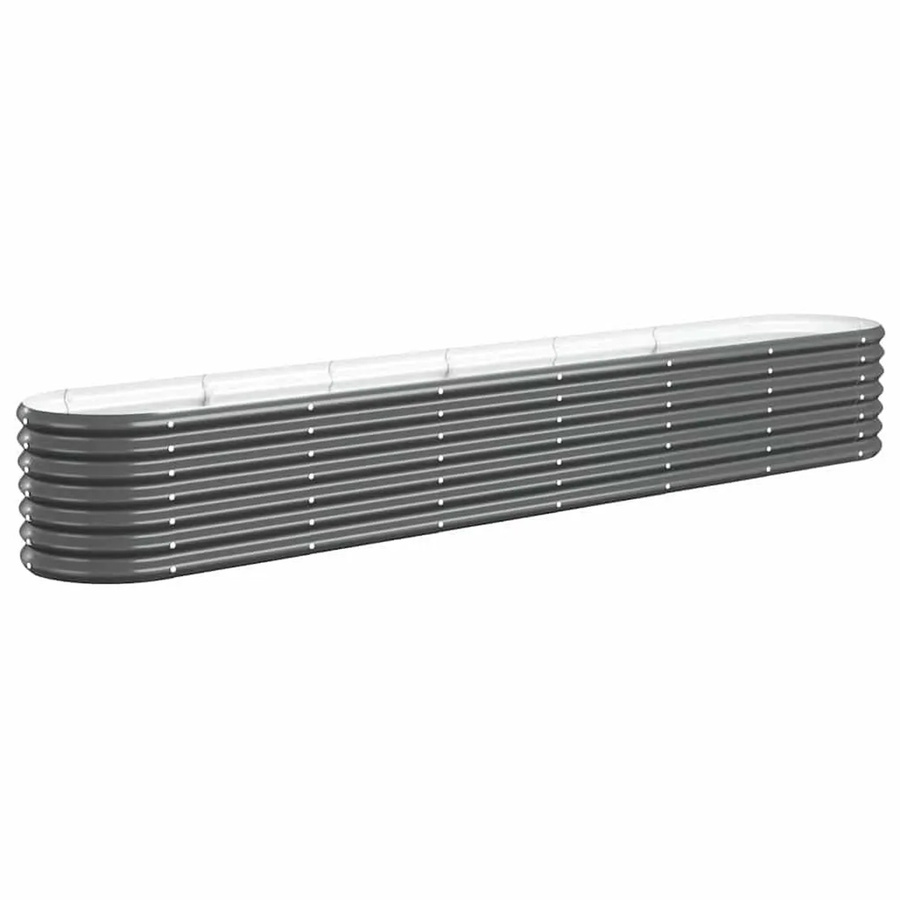 vidaXL Hochbeet aus verzinktem Stahl in Anthrazit, B/T/H: 260 x 40 x 36 cm - Bild 2