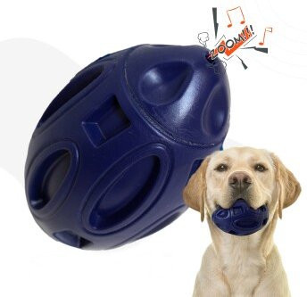 Petsation Kauspielzeug Ball, blau - Bild 1