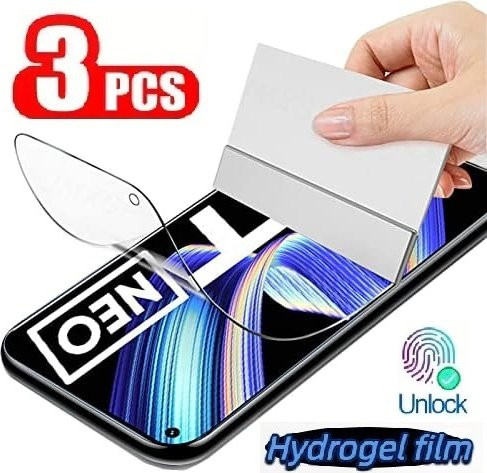 3er-Set Hydrogel Display Schutzfolie für Realme GT 5 2 7 Pro Master Edition GT 7T Neo 5 6 SE in Transparent - Bild 1