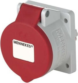 Mennekes Anbaudose TwinContact 32A, 5p, 6h, 400V, IP44, Rot - Bild 1