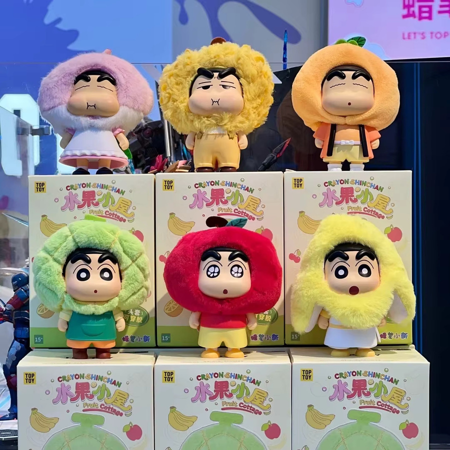 52TOYS Crayon Shin-Chan Obst-Hütten-Serie, Plüsch-Blindbox, Anhänger Puppe - Bild 2