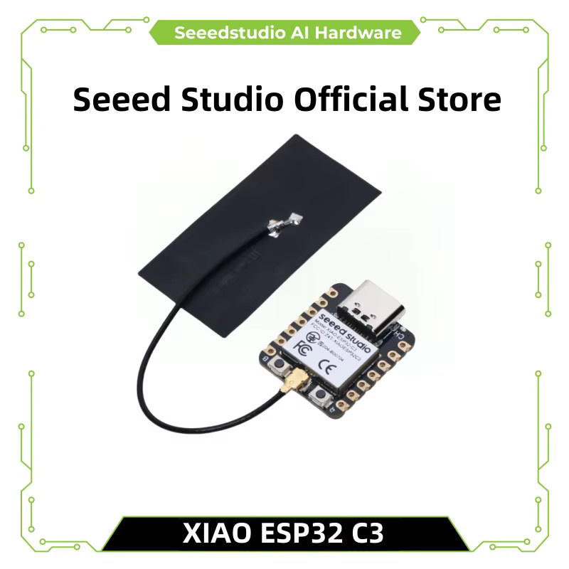 Seeed Studio Xiao ESP32C3 Entwicklungsboard mit WLAN, Bluetooth 5.0 BLE und Antenne in Schwarz - Bild 2