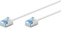 Goobay Cat.6a Patchkabel Slim Ethernet LAN U/UTP Weiß - Bild 1