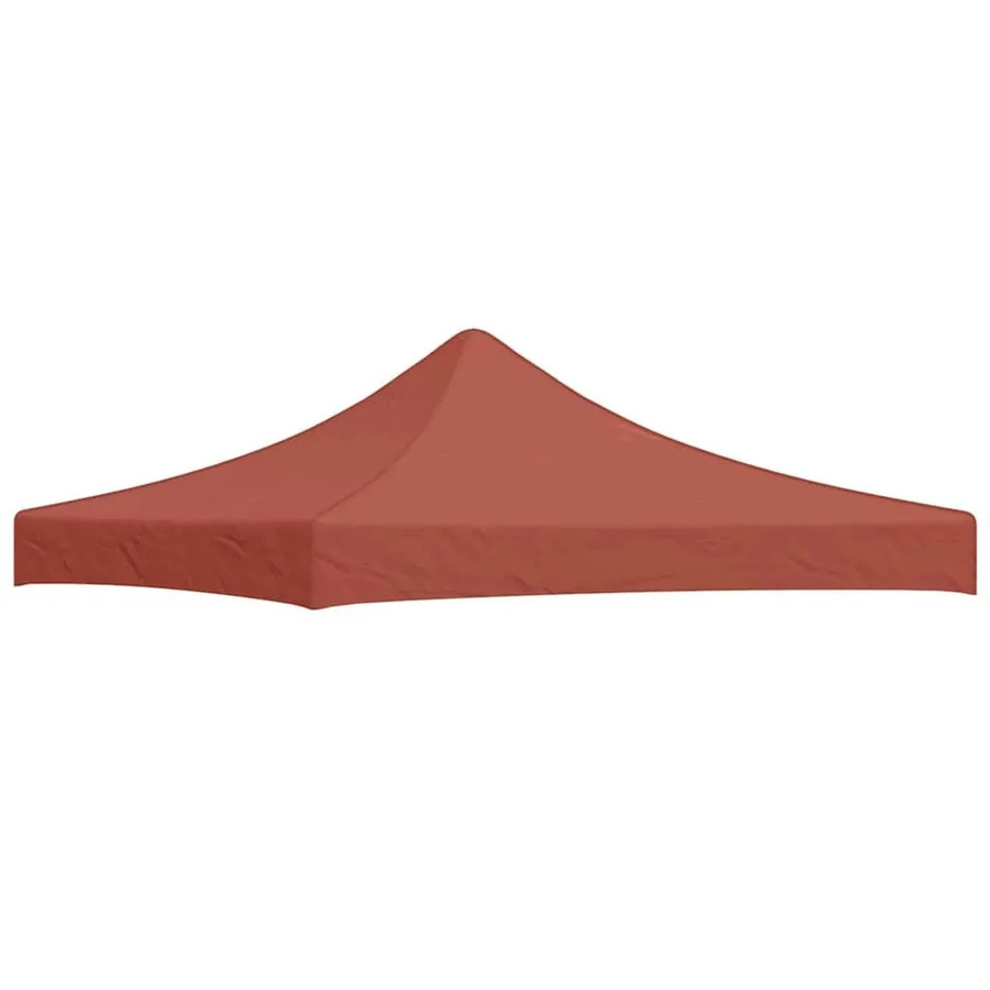 vidaXL Partyzelt-Dach Faltpavillon in Terrakotta Rot aus Polyester mit PVC-Beschichtung, B/T: 300 x 300 cm - Bild 2