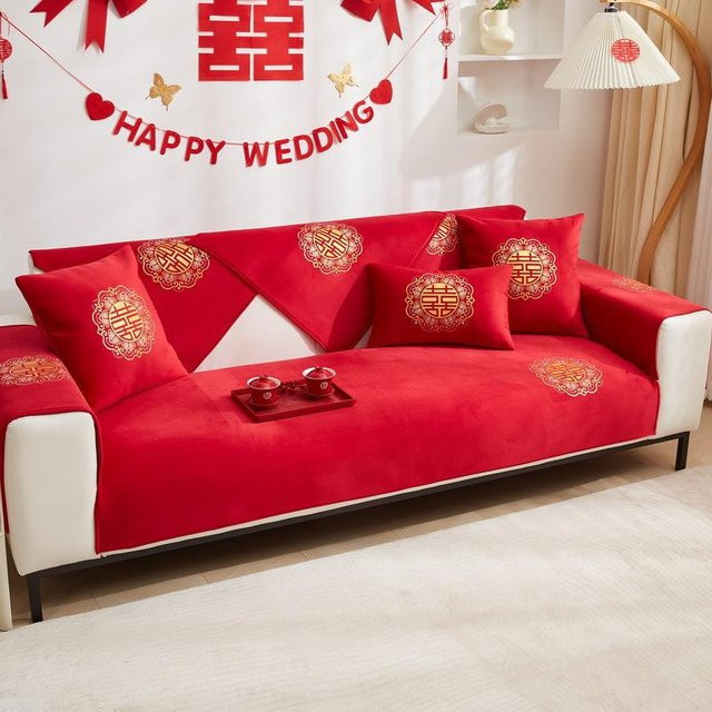 Festliches Sofakissen Super Six in Rot, quadratisch, B/B: 70 x 70 cm - Bild 1