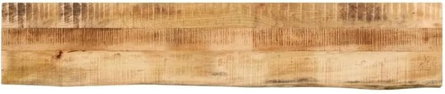 vidaXL Tischplatte aus Massivholz Mangoholz in Natur Braun mit Baumkante, B/T/H: 180 x 30 x 2,5 cm - Bild 1
