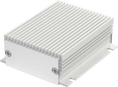 Bopla FILOTEC F 524-80 KWL Flansch-Kühlkörper-Gehäuse aus eloxiertem Aluminium in Weiß, B/T/H: 55,3 x 24,4 x 80 cm - Bild 1